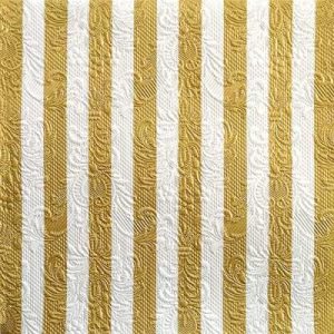Elegance Stripes Gold White