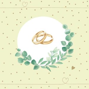 Wedding branch green