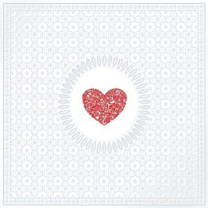 Médaillon Love Pearl Red